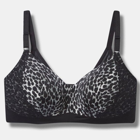 ❤️NWT VINTAGE TORRID WIRELESS BRA - CHEETAH PRINT - BACK SMOOTHING LIGHTLY LINED - Picture 6 of 8